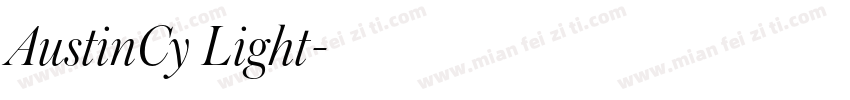 AustinCy Light字体转换